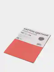 Картон цветной, немелованный, А4, 6 листов, 6 цветов, плотность 220 г/м