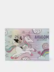 Альбом для рисования А4, 24 л., "Минни с единорогом", Минни Маус