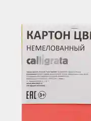 Картон цветной А4 8 л 8 цв, на скреп Calligrata, немел, 220г/м2