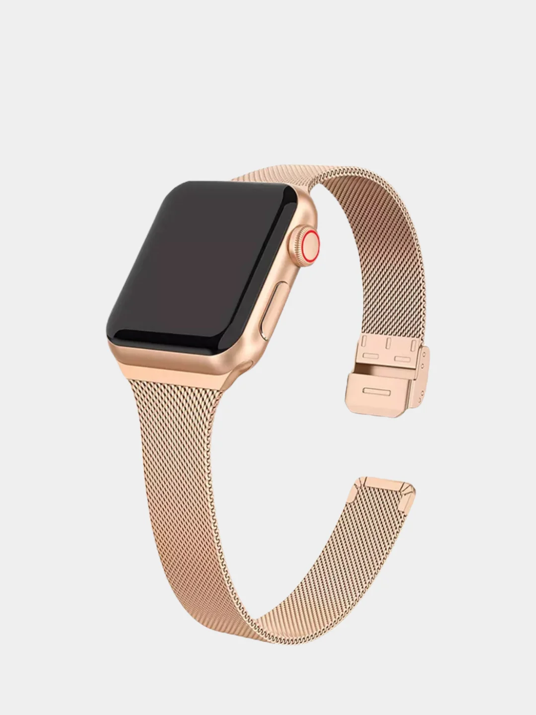 Светло-коричневый металлический ремешок Apple Watch 38 / 40 / 41 / 42 / 44 / 45 / 49 мм браслет стальной