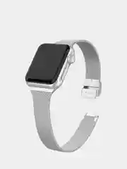 Серебряный металлический ремешок Apple Watch 38 / 40 / 41 / 42 / 44 / 45 / 49 мм браслет стальной