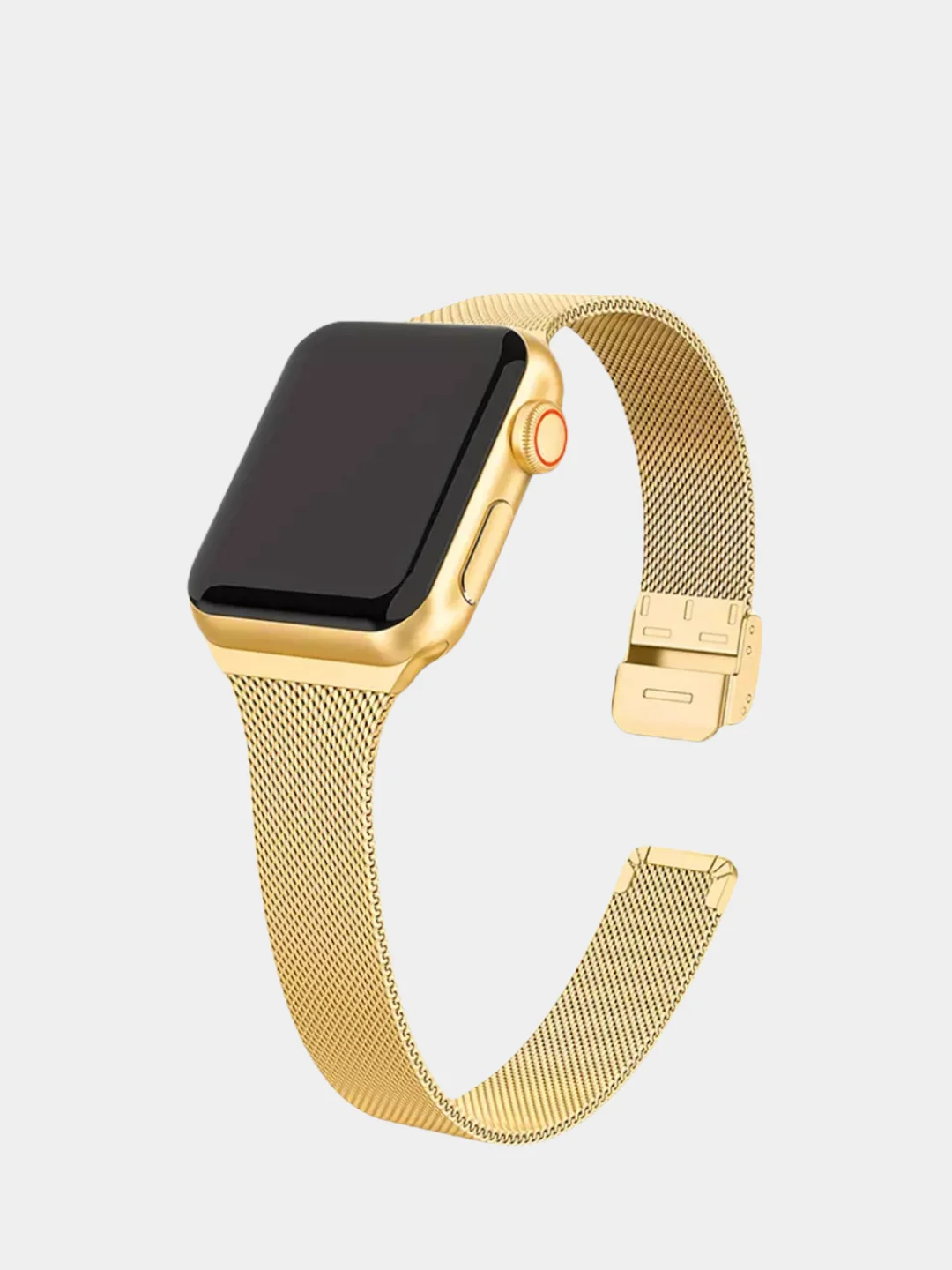 Золотой металлический ремешок Apple Watch 38 / 40 / 41 / 42 / 44 / 45 / 49 мм браслет стальной