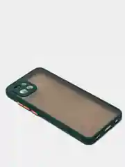 Желтый чехол Samsung A03 c защитой камеры и бархатом внутри
