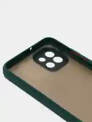 Желтый чехол Samsung A03 c защитой камеры и бархатом внутри