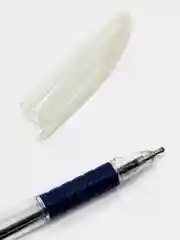 Набор ручек шариковых (3шт), 1.0 мм, синяя, корпус прозрачный, с резиновым держателем