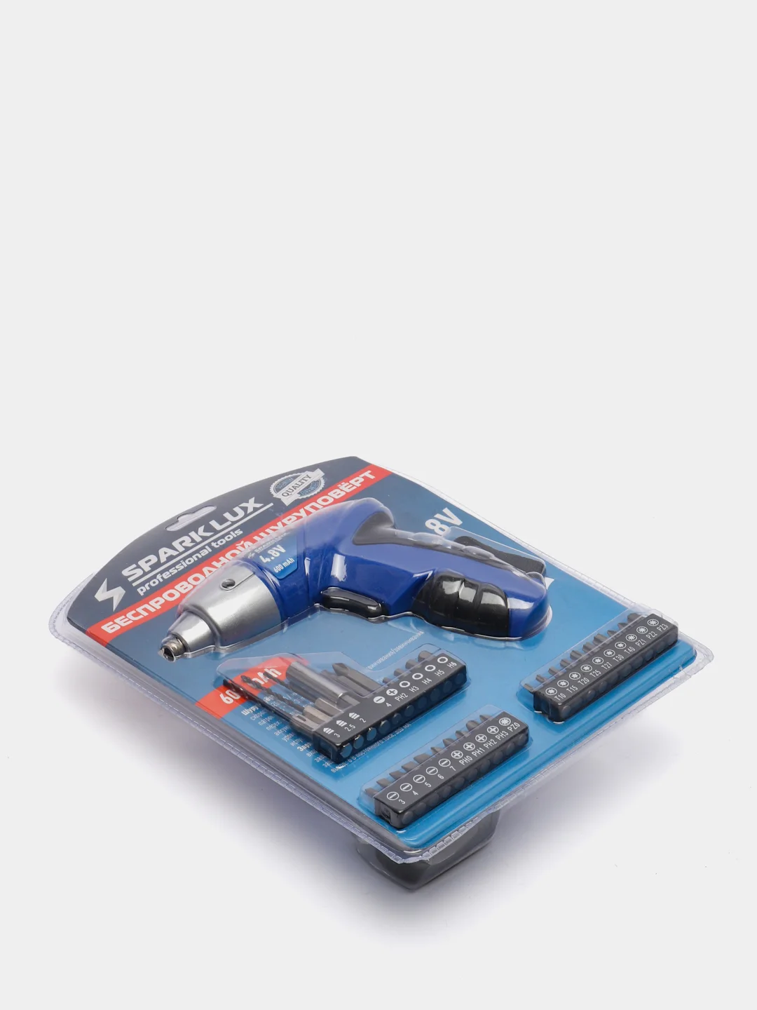 Шуруповёрт беспроводной SparkLux 4.8V 600 mAh с насадками