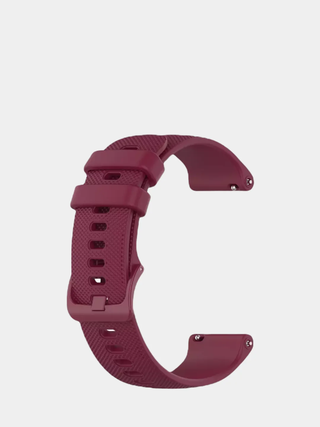 Багровый силиконовый ремешок для Xiaomi Amazfit Bip / GTR 42 мм / GTS / Samsung Gear S2 / 20 22 мм
