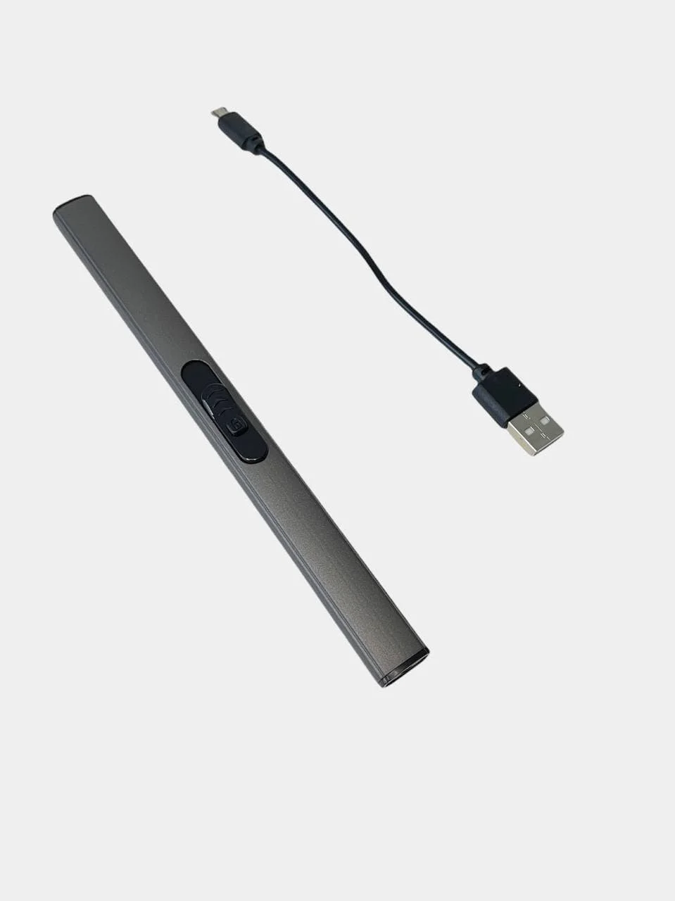 Серый кухонная зажигалка портативная с USB зарядкой, зажигалка для газовой плиты