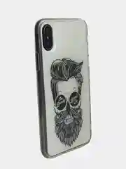 Белый чехол накладка с рисунком картинкой принтом для Iphone 11 pro max xr xs max 7 8 7+ 8 plus