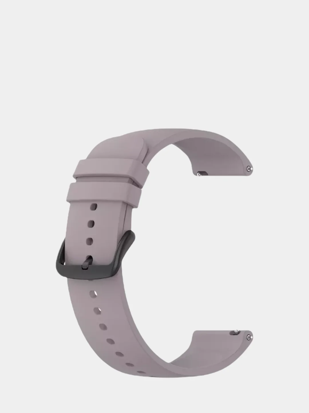 Сиреневый силиконовый ремешок для Xiaomi Amazfit Bip / GTR 42 мм / GTS/ Samsung Gear S2 / 20 / 22 мм
