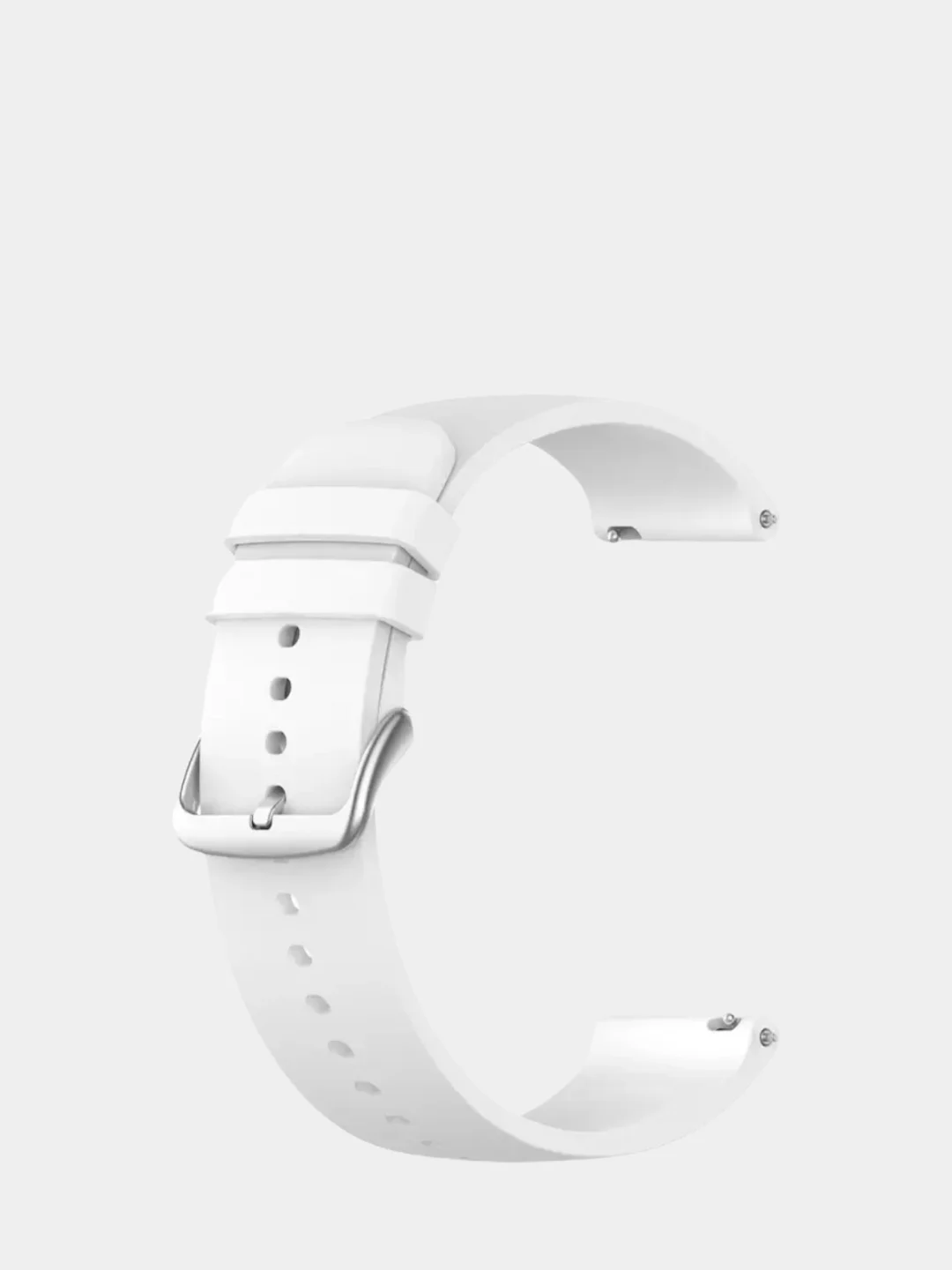 Белый силиконовый ремешок для Xiaomi Amazfit Bip / GTR 42 мм / GTS/ Samsung Gear S2 / 20 / 22 мм