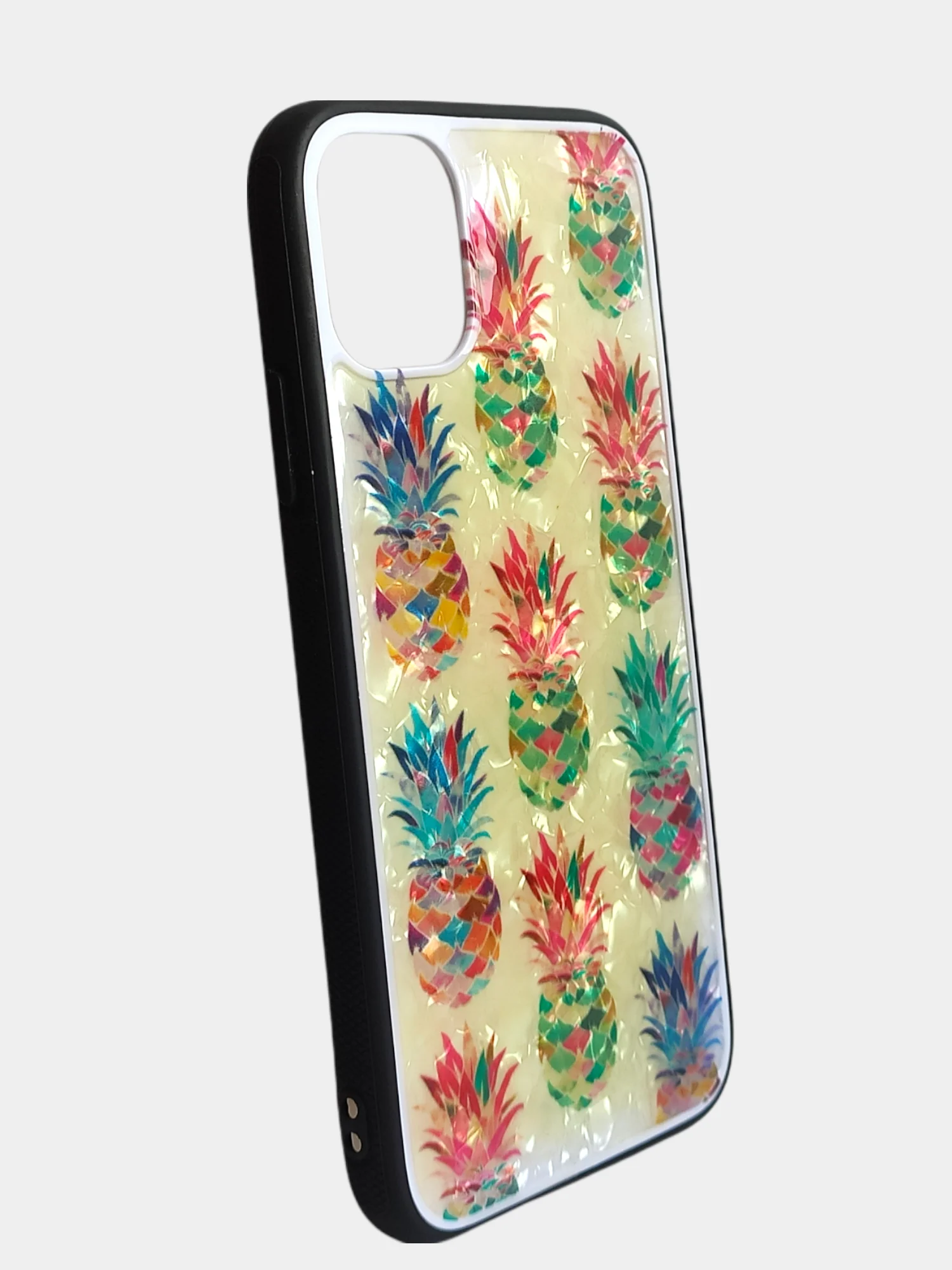 Вишнёвый стеклянный чехол с рисунком принтом картинкой для iphone 11 pro max xs max xr 6s 7+ 8 plus