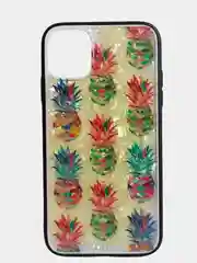 Вишнёвый стеклянный чехол с рисунком принтом картинкой для iphone 11 pro max xs max xr 6s 7+ 8 plus