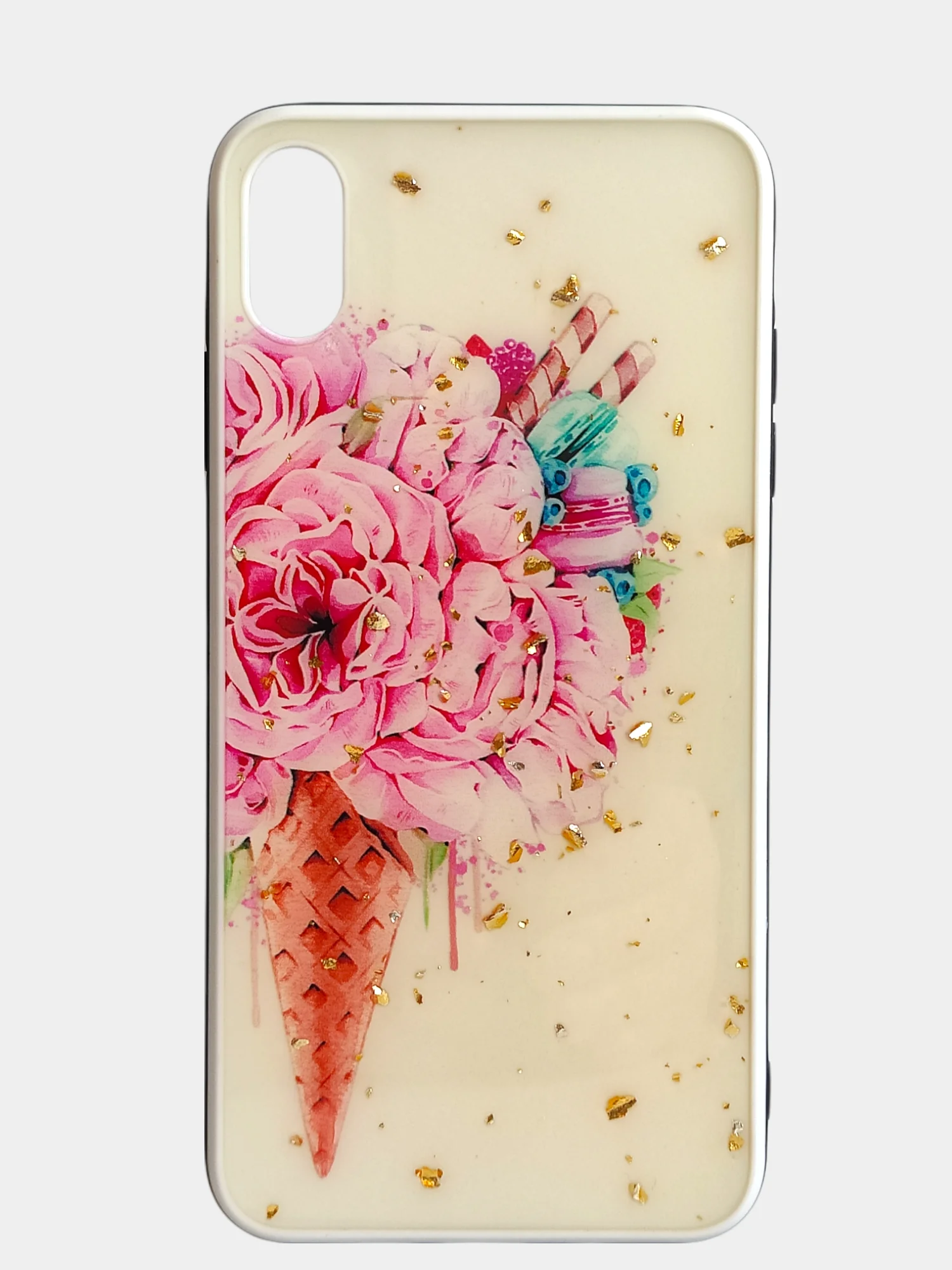 Бежевый меланж стеклянный чехол с рисунком принтом картинкой для iphone 11 pro max xs max xr 6s 7+ 8 plus