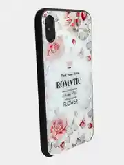 Коричневый стеклянный чехол с рисунком принтом картинкой для iphone 11 pro max xs max xr 6s 7+ 8 plus