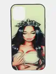 Зеленый стеклянный чехол с рисунком принтом картинкой для iphone 11 pro max xs max xr 6s 7+ 8 plus