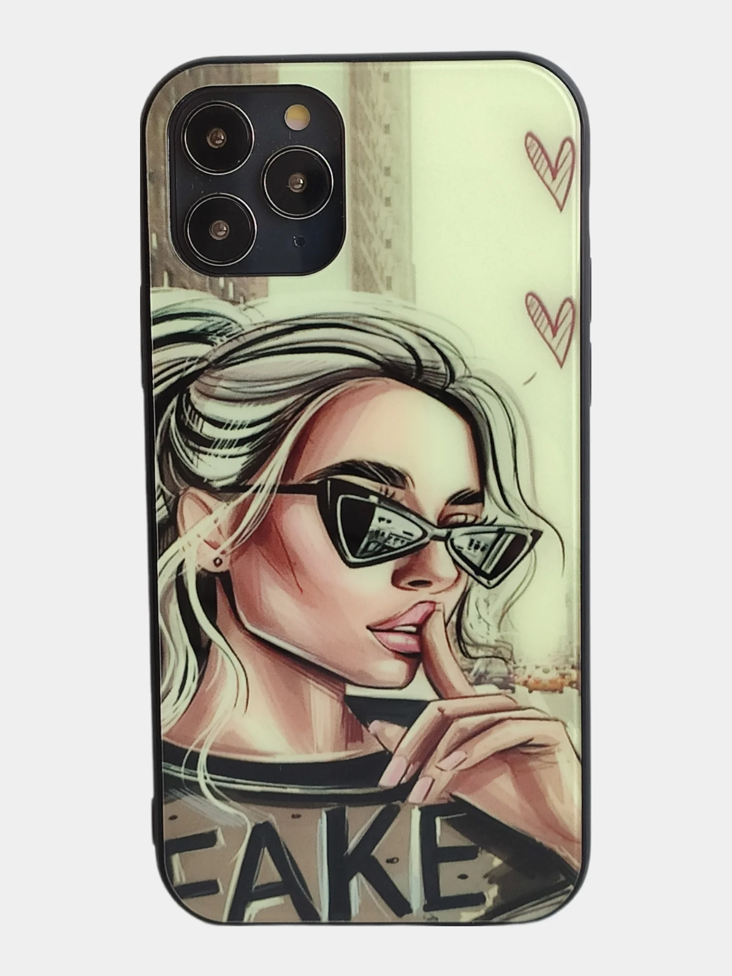 Голубой стеклянный чехол с рисунком принтом картинкой для iphone 11 pro max xs max xr 6s 7+ 8 plus