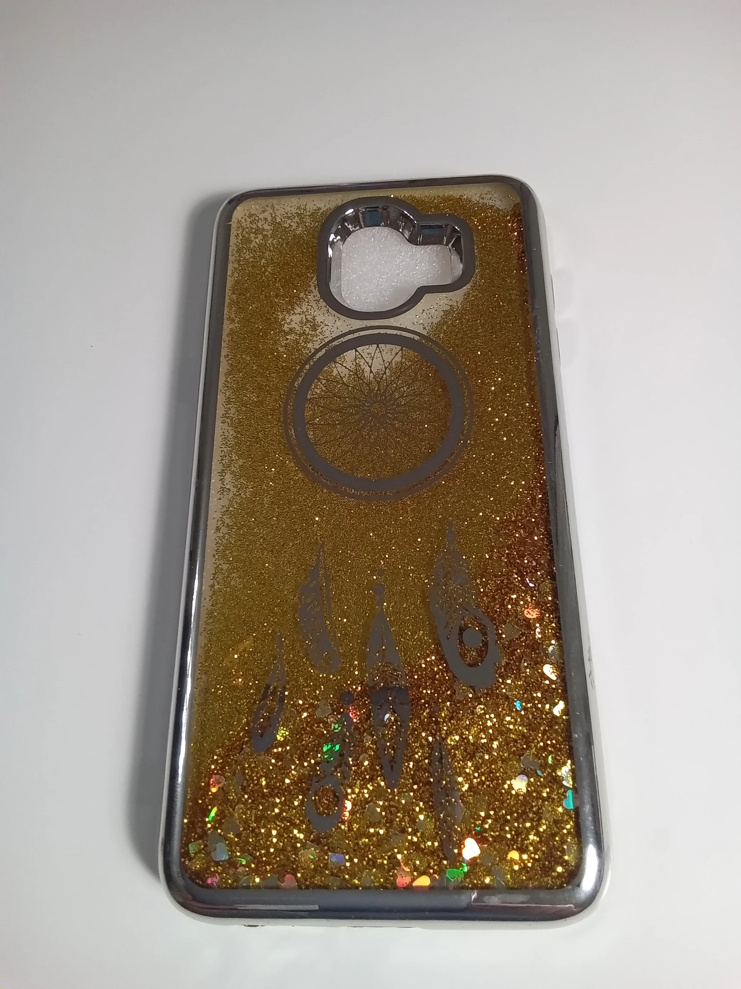 Золотистый хаки чехол переливашка SAMSUNG J4 2018