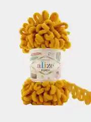 Бронзовый пряжа Alize puffy петельки