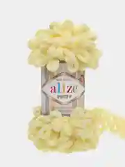 Светло-жёлтый пряжа Alize puffy петельки