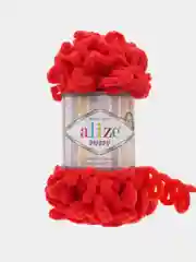 Алый пряжа Alize puffy петельки