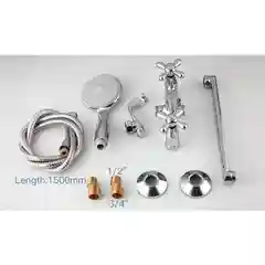 Серебряный смеситель для ванны Frap f2225 из латуни с лейкой c поворотным изливом
