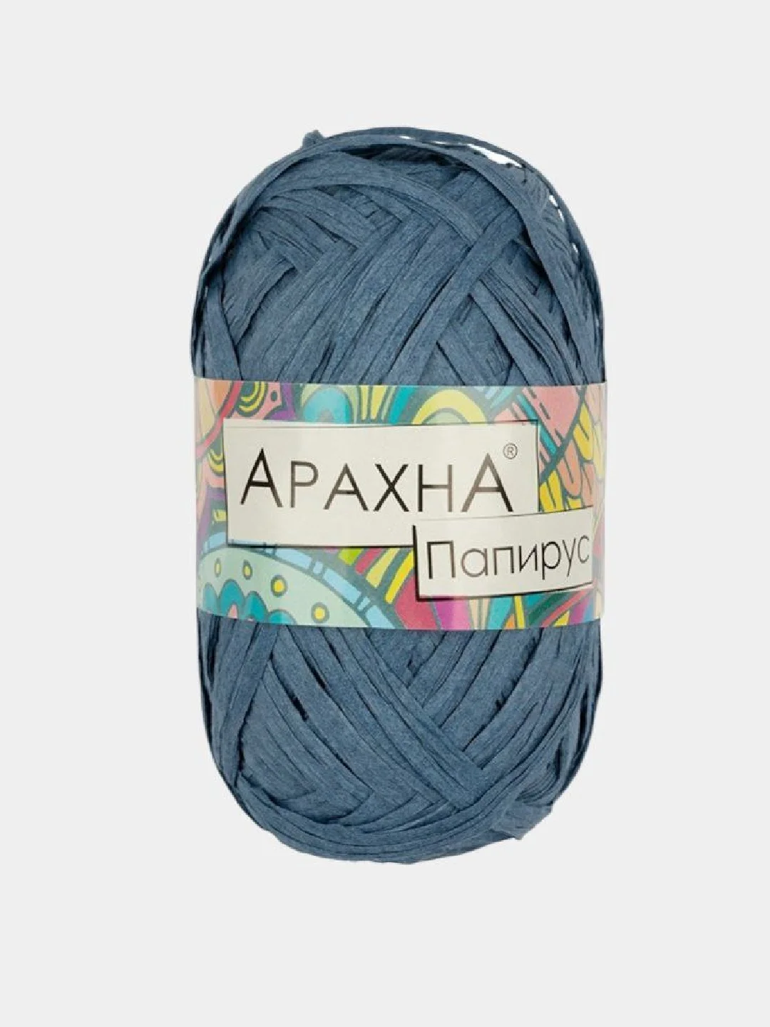 Синий пряжа Arachna "Papyrus" рафия