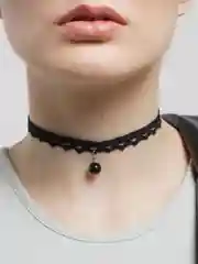 Желтый чокер женский / цепочка / укарашение на шею / колье / кулон / ожерелье / подвеска
