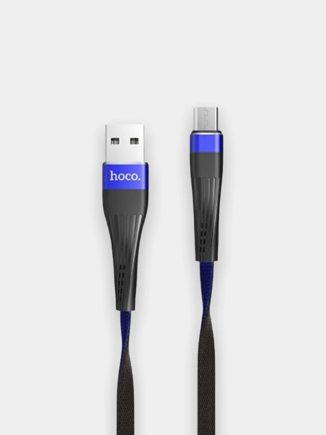 Синий кабель Hoco U39, Type-C, Micro USB, Lightning (iPhone)