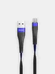 Синий кабель Hoco U39, Type-C, Micro USB, Lightning (iPhone)