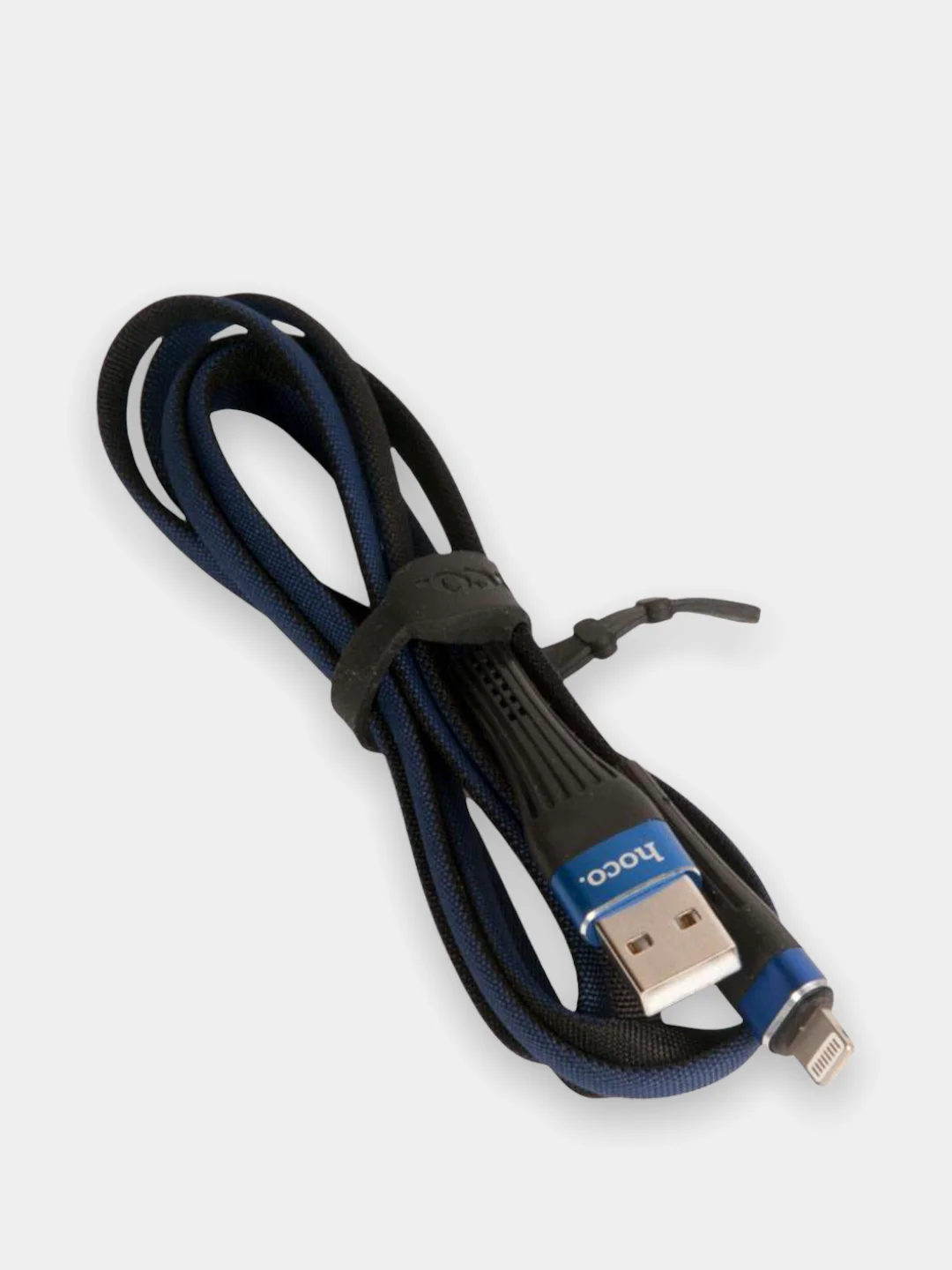 Синий кабель Hoco U39, Type-C, Micro USB, Lightning (iPhone)