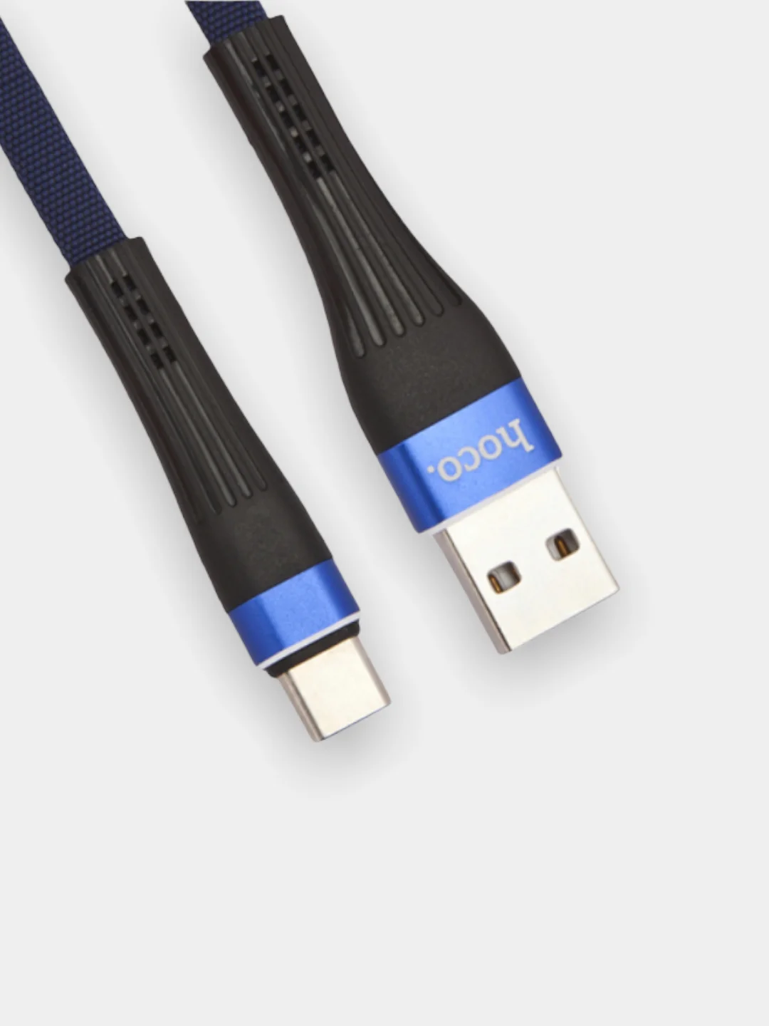 Синий кабель Hoco U39, Type-C, Micro USB, Lightning (iPhone)