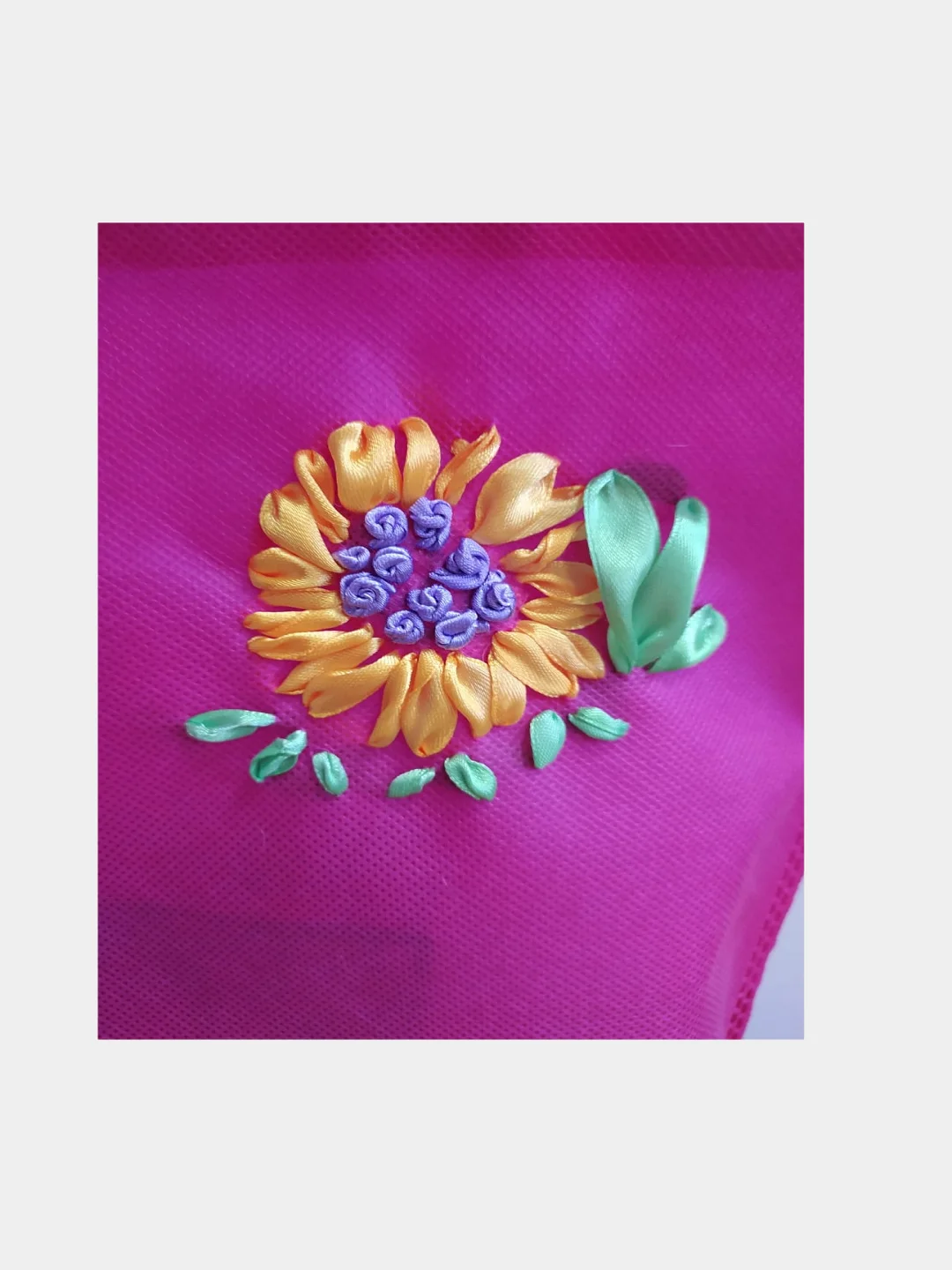 Вишнёвый сумка, рисунок ручной работы, 43*35 см, шоппер, экосумка, для продуктов, для учебников