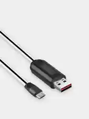 Белый кабель Hoco U29, Type-C, Micro USB, Lishtning, с дисплеем