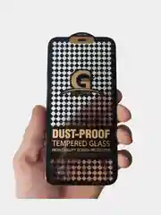 Защитное стекло с сеточкой на динамик "Антипыль" для iPhone 12 mini, прозрачное