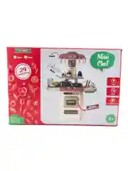 Детская игровая кухня Mini Chef Funky Toys, бежевая, 29 предметов, 45*21,5*62 см FT88358