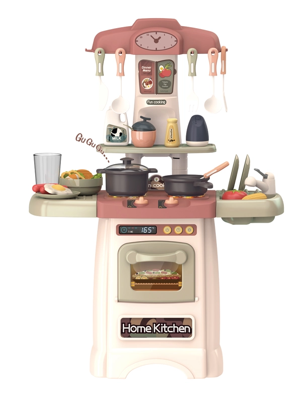 Детская игровая кухня Mini Chef Funky Toys, бежевая, 29 предметов, 45*21,5*62 см FT88358