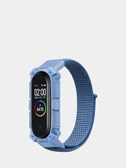 Нейлоновый ремешок для Xiaomi Mi Band 3 / 4 / 5 / 6 на липучке