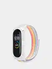 Фуксия нейлоновый ремешок для Xiaomi Mi Band 3 / 4 / 5 / 6 на липучке