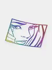 Ледяной наклейка голографическая Comix girl (Девушка из комикса), без фона, на любую поверхность