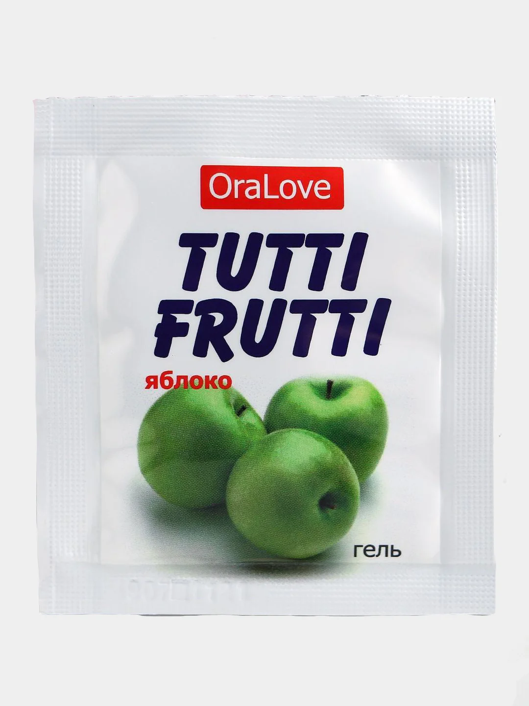 Съедобная смазка "OraLove. TUTTI-FRUTTI ЯБЛОКО", для орального секса, 4 г