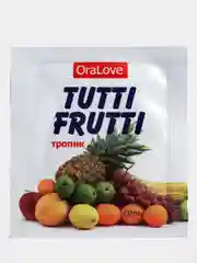 Съедобная смазка "OraLove. TUTTI-FRUTTI ТРОПИК", для орального секса, 4 г