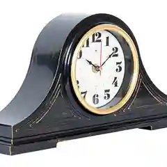 Часы настольные"21 Век. Классика", корпус черный с золотом, рубин, 1834-002