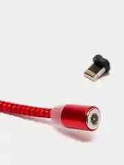 Белый магнитный кабель microUSB, type-C, Lightning