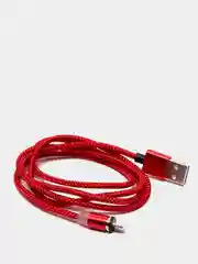 Белый магнитный кабель microUSB, type-C, Lightning