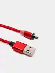 Белый магнитный кабель microUSB, type-C, Lightning