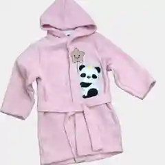 Розовый детский махровый халат