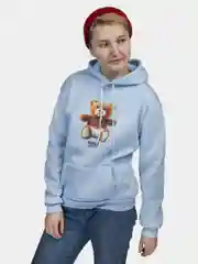 Голубой худи "Малыш Тэдди" (Толстовка с принтом "Baby Tedy")