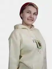 Бежевый худи "Забавное Авокадо"