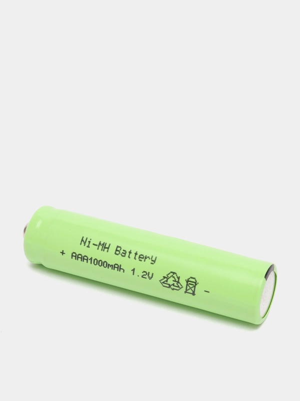 Аккумулятор никель-металлгидридный Ni-MH AAA, 1000mah, 1.2V, фактически 600mah